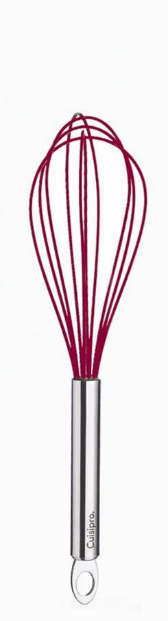 Cuisipro Classic Schneebesen, 5 Drähte, 25 cm – rot