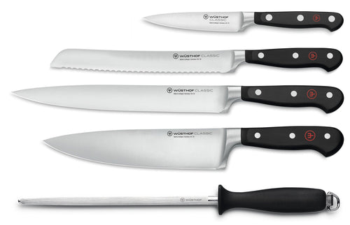 Wusthof Classic Black Koksmessenset 5-delig
