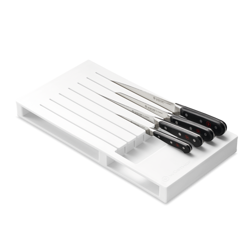 Messerschublade 7 Messer - Weiß - Kunststoff 43x22cm