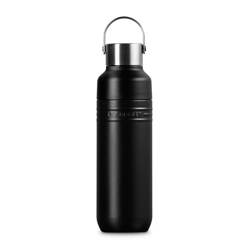 Le Creuset Trinkflasche 500ml Matt Schwarz 'On The Go'