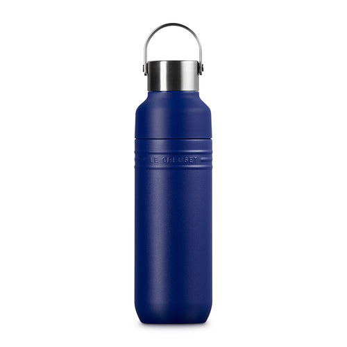Le Creuset Trinkflasche 500ml Azurblau 'On The Go'
