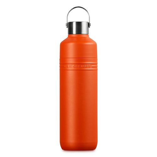 Le Creuset Große Trinkflasche 1L Orange-Rot 'On The Go'