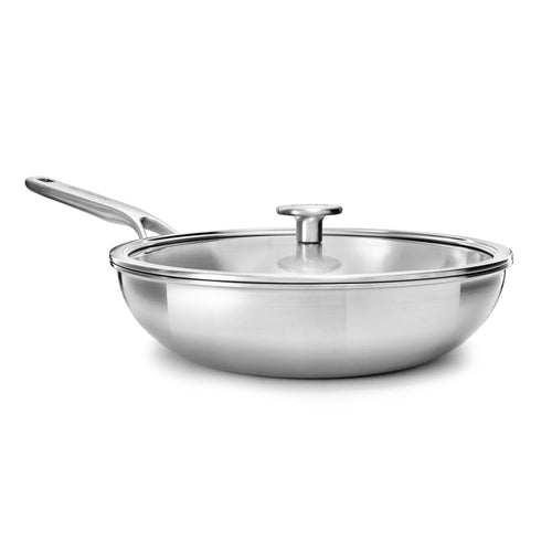 KitchenAid Wokpfanne, mehrlagig, Edelstahl, 28 cm / 3,5 l