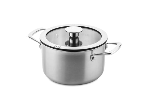 DUCQ Downdraft kookpan 3-ply 18cm