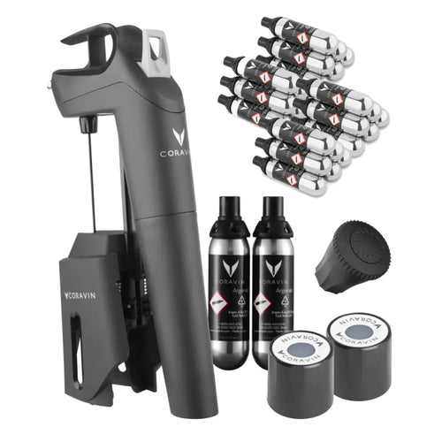 Coravin Timeless Three+ Weinaufbewahrungssystem + 24 Pure Kapseln