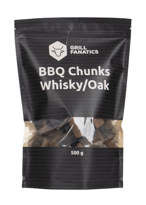 Grill Fanatics BBQ Chunks Whisky / Eiken 500gr