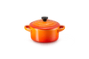 Le Creuset Mini-Braadpan / Voorraadpot 'Oranjerood'