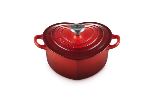 Le Creuset Heart Signature Schmortopf „Kirschrot“ Ø 20 cm / 1,9 l