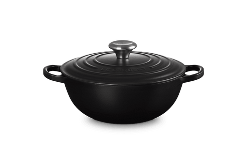 Le Creuset Marmite Braadpan Signature Zwart Interieur 'Mat Zwart' Ø24cm / 3.1L