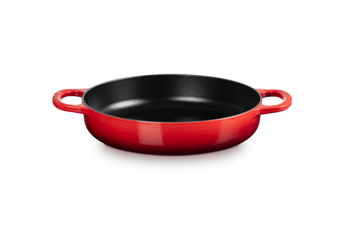 Le Creuset Bratpfanne mit zwei Griffen, Kirschrot, Ø 28 cm / 3,2 l