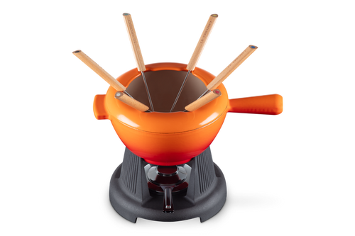 Le Creuset Fondue-Set 2L 'Orange Red'