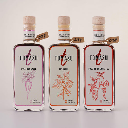 3er-Set Sojasauce 200ml (Original, Süß & Süß-Scharf)