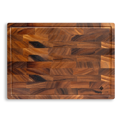 Snijplank Walnoot Groot 42x30x2cm met Sapgeul