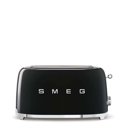 Smeg Toaster 2x4 'Schwarz' TSF02BLEU