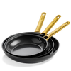 Greenpan Koekenpannenset 20/24/28cm 'Padova Reserve Zwart'