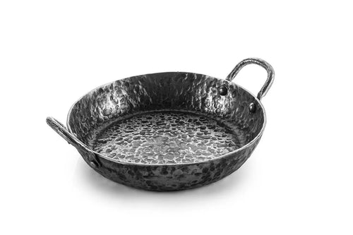 Geschmiedete Bratpfanne aus Kohlenstoffstahl mit 2 Griffen