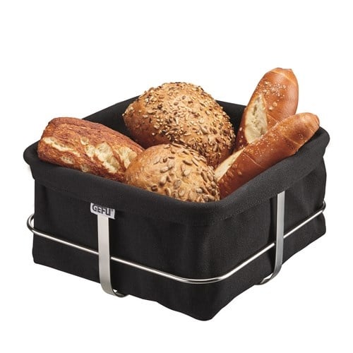 Gefu Brotkorb Schwarz „Brunch“ 22x22cm