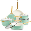 Greenpan Pfannenset, 10-teilig, Farbe „Padova Mint Green“