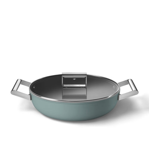 Smeg Keramik-Kochtopf Ø28cm / 4,3L 'Smaragdgrün'