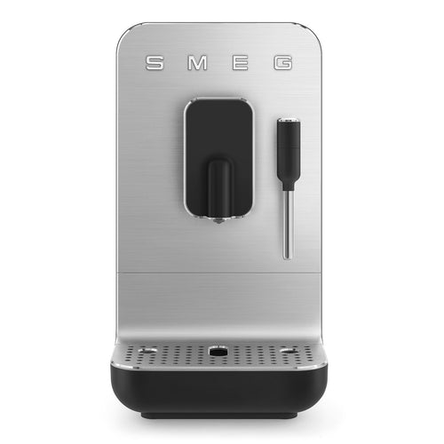 Smeg Vollautomatischer Milchaufschäumer mit Milchaufschäumer, Schwarz, BCC12BLMEU