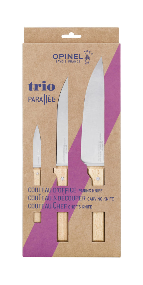 Opinel 3-teiliges Messerset Parallèle