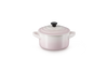 Le Creuset Mini-Braadpan / Voorraadpot Ø10cm / 0,25L 'Shell Pink'