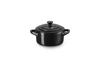 Le Creuset Mini-Braadpan / Voorraadpot Ø10cm / 0,25L 'Ebbenzwart'