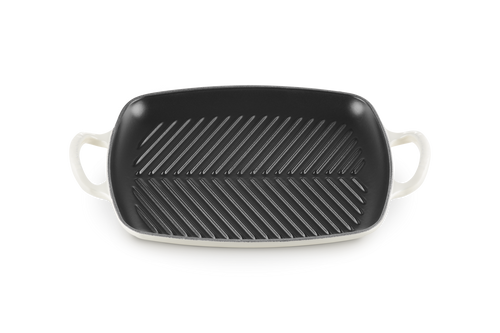 Le Creuset Grillplatte Rechteckig 'Meringue'