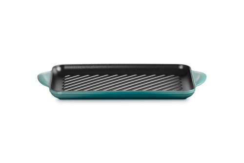 Le Creuset Grillplatte rechteckig 32 cm 'Bleu Riviera'