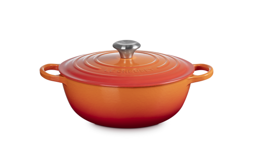 Le Creuset Marmite Signature Schmortopf „Orangerot“ Ø 26 cm / 4,1 l