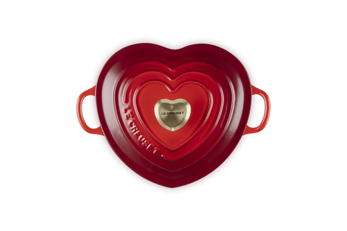 Le Creuset Campagnard Herz Ø20cm / 1L 'Cherry Red'
