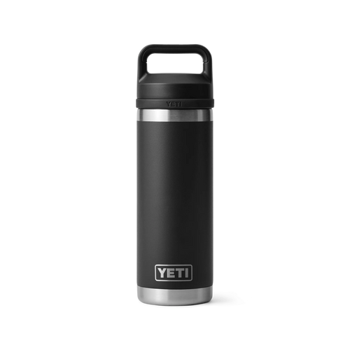 YETI Thermoflasche mit Chug Cap Drehverschluss 532ml Rambler 'Black'