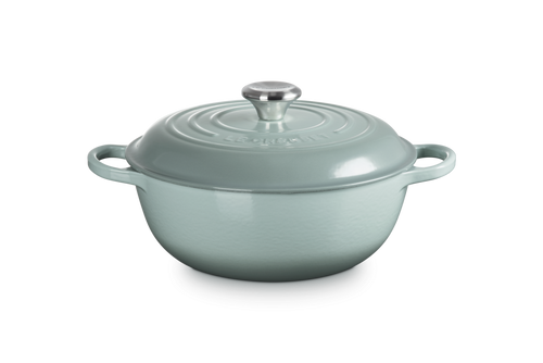 Le Creuset Marmite Schmortopf mit hohem Deckel, Signature „Meersalz“, Ø 26 cm / 4,1 l