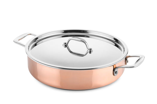 Koperen Braadpan Ø28cm / 4L