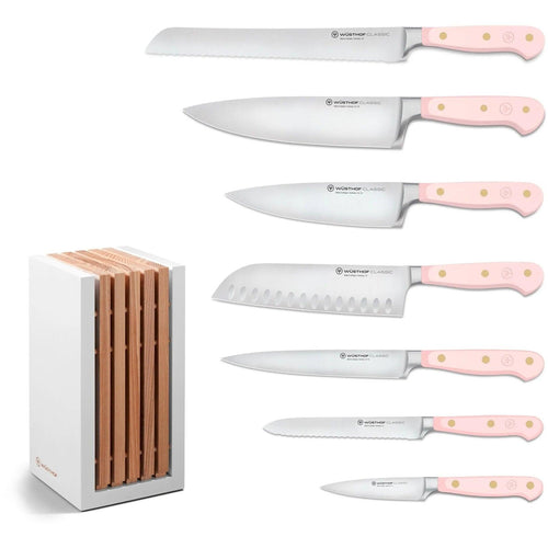 Wusthof Messenblok 7-delig 'Classic Color Pink Himalayan Salt'