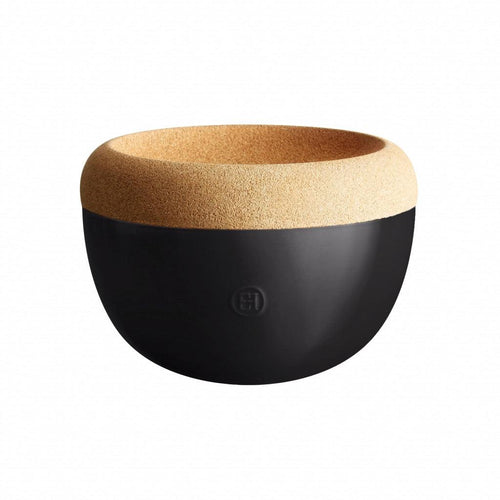 Emile Henry Fruitschalen Fruitschaal Diep - Ø27cm 'Truffle / Black' 3289317187643 718764 afbeelding