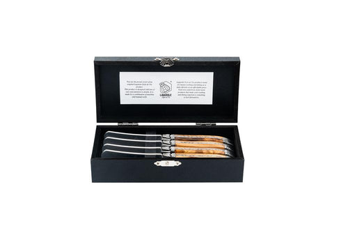 Laguiole Style de Vie Botermessen Botermessen Olijfhout 'Luxury Line' 8718719301210 BoterOlijf afbeelding