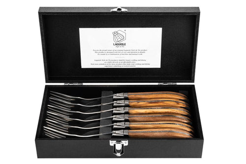 Laguiole Style de Vie Vorken Vorken Olijfhout 'Luxury Line' 8718719300077 LuxVorkOlijf afbeelding