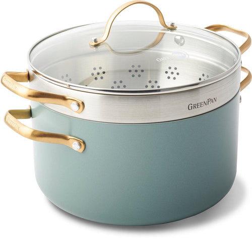 Greenpan Dampfgarer-Set Ø24cm / 5,7L 'Padova Skyblue'