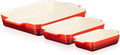 Le Creuset Auflaufform-Set, 3-teilig, 18/25/32 cm, Farbe: Kirschrot