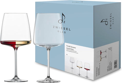Zwiesel Glass Weingläser, 2 Stück, 0,535 l, „Vivid Senses Velvety &amp; Sumptuous 140“
