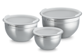 Le Creuset Rührschüsseln mit Deckel, Edelstahl, 3-teilig