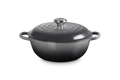 Le Creuset Marmite Schmortopf mit hohem Deckel, Signature „Flint“, Ø 26 cm / 4,1 l