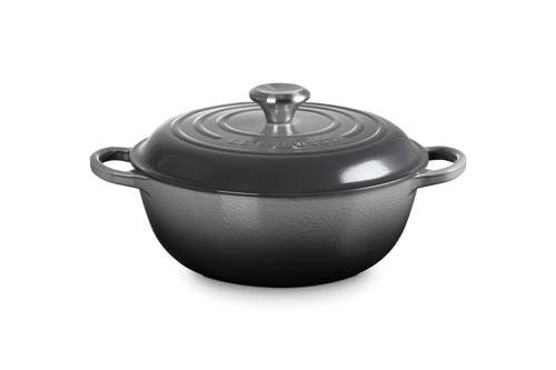 Le Creuset Marmite Schmortopf mit hohem Deckel, Signature „Flint“, Ø 26 cm / 4,1 l