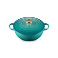 Le Creuset Marmite Bratentopf Signature „Bleu Riviera“ Ø26cm / 4,1L