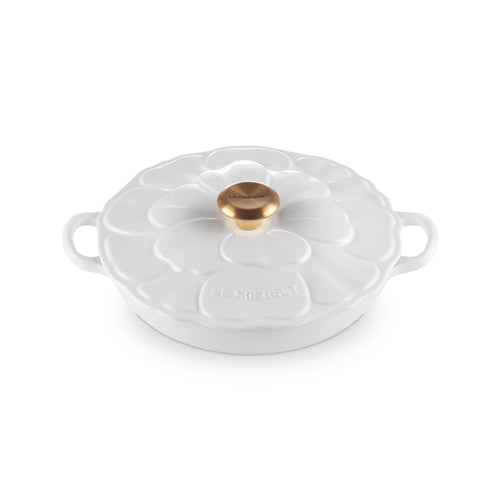 Le Creuset Campagnard Signature 'Blossom White' ø26cm / 2,2L