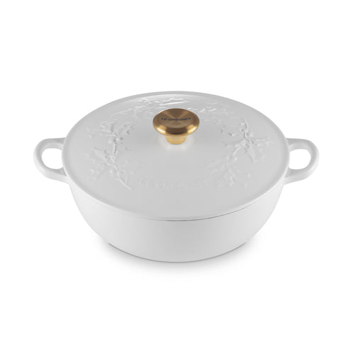 Le Creuset Marmite Braadpan 'Holly Cotton' Ø26cm / 4.1L