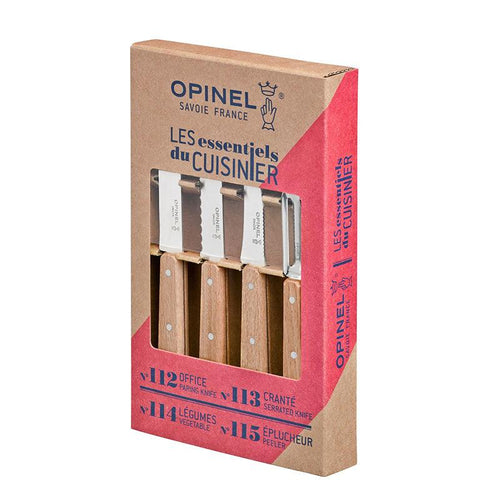 Opinel Les Essentials messenset 4-delig Natural