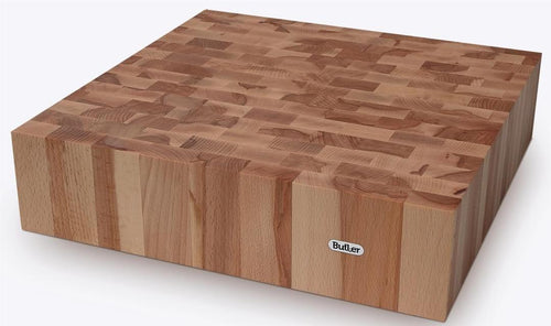 Butler Hackblock, Buchenkopf, 40 x 40 x 10 cm