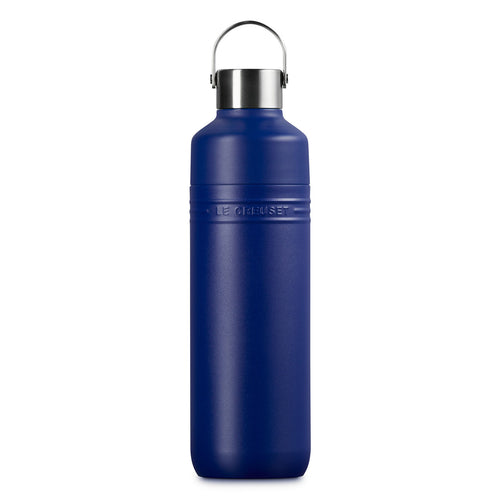 Le Creuset Große 1-Liter-Trinkflasche „On The Go“ in Azurblau